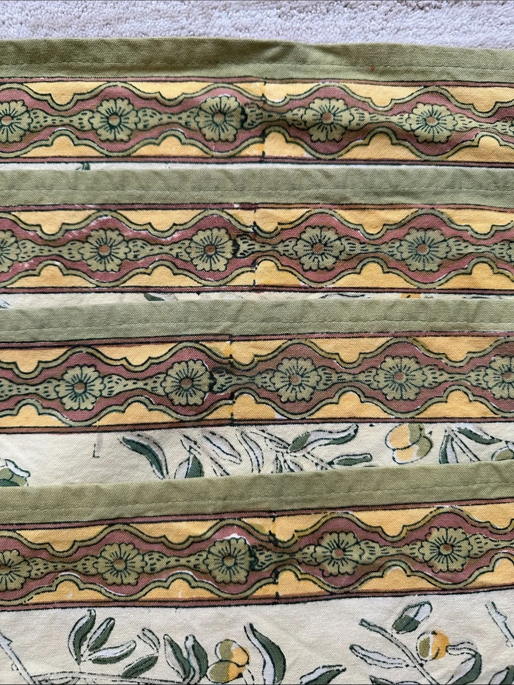 Set of 4 Couleur Nature Olive Tree Placemats Yellow/Green Designed by Bruno Lamy